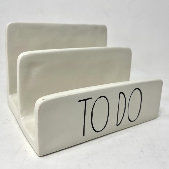 Rae Dunn Artisan Collection by Magenta TO DO Ceramic Desk Mail Letter Holder - Picture 3 of 8